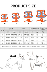 Adjustable Soft Padded Polyester No-Choke Pet Harness Breathable Reflective Oxford Vest Rivet Easy Control Handle Solid Large - Product Image 6