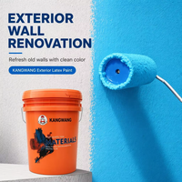 Peinture murale extérieure écologique tendance, couleur personnalisée, résistante au soleil, lavable, émulsion acrylique latex, revêtement extérieur pour maison, vente en gros
