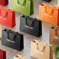 Luxus-Kleidungsgeschäft Tragetasche Individualisierte Kosmetik-Geschenktasche Einkaufstasche für Herren und Damen Biologisch Abbaubare Papiertüte mit Bandgriff