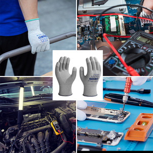 Yüksek Temizlikte Dayanıklı Karbon Fiber PU Kaplamalı Anti-Statik Güvenlik Eldivenleri Elektrik İşçileri İçin Silikon İçermeyen Pudrasız - Product Image 3