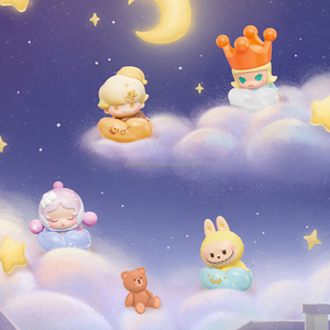 POPMART POP BEAN Goodnight, Night Sky Series Blind Box Labubu Mystery Box Statuette e Bambole per Auto - Product Image 5