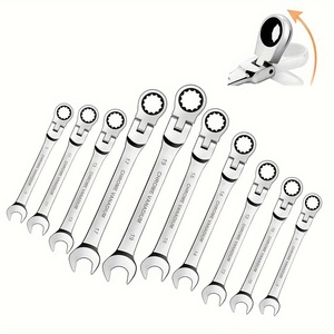 Clé à cliquet industrielle métrique FQ RW-021 30 mm à tête flexible 72 dents OEM, couple 795 Nm, capacité de mâchoire 1 3/16 po, finition miroir - Product Image 2