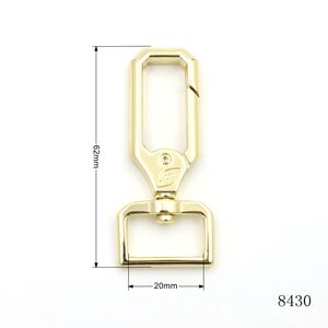 Nouveau design chien sac crochet <span class=keywords><strong>3</strong></span>/<span class=keywords><strong>4</strong></span> "pouces sac sangle boucle métal déclencheur pivotant mousqueton pour sacs en cuir - Product Image 2