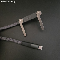 Soportes Giratorios Extensibles Integrados Ajustables e Invisibles para Teléfonos, Cables USB Tipo C a 8 Pines con PD de 27w para iOS