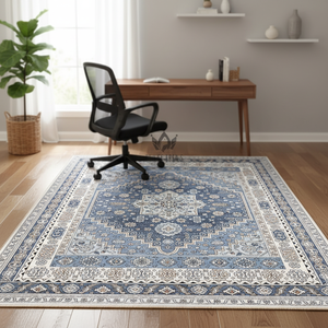 Alfombra Lavable con Base de TPR, Tejido de Poliéster, Estilo Clásico, Pelo Fino de 5mm, Fácil Cuidado y Apta para Mascotas, para Uso Doméstico - Product Image 1