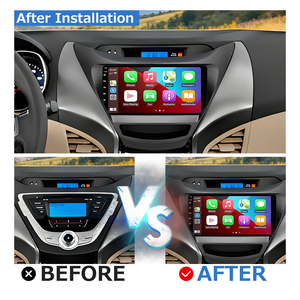 Autoradio GPS Android Lecteur DVD pour Hyundai Elantra 2011-2013 Carplay 9 pouces Stéréo Sans Fil Android Caméras Enregistrement Contrôle - Product Image 2