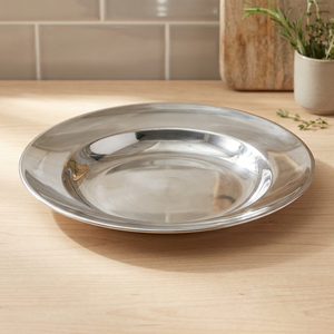 Handmade Eco-Friendly Modern Stainless Steel Dinner Charger Plate <b>Mirror</b> Finish Decorative Serving <b>Tray</b> Dishwasher Safe Dining - Product Image 6