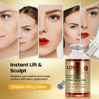 Masque hydratant au collagène GUOCUI BIO TECH 48,750ppm, soie dorée, effet tenseur instantané, effet liftant multi-actions pour le visage