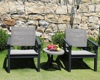 Ensemble de chaises de balcon de bistrot de jardin, mobilier d'extérieur, table basse et chaise