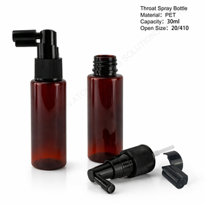 Heißer Verkauf: 30ml Bernsteinfarbene PET-Kunststoff Boston Mini Nasenspray-Flasche mit Pumpzerstäuber für Nasen- und Halspflege, Medizin und Reisenutzung - Product Image 3