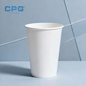 Gobelets en papier personnalisés avec logo du fabricant, 12 oz et 16 oz, double paroi, compostables, doublés PLA, avec couvercles - Product Image 1