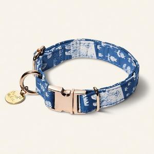 ปลอกคอสุนัขแบบปรับได้ ขนาด S พรีเมียม ลายสัตว์ พิมพ์ลายสวยงาม ผ้าฝ้ายอย่างดี สวมใส่สบาย นุ่ม ทนทาน รับผลิตตามสั่ง ขายส่ง - Product Image 1