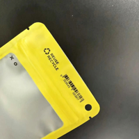 Sac à fermeture éclair en plastique transparent mat givré, flexible et résistant, pour produits ménagers et accessoires électroniques