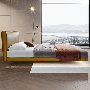 <span class=keywords><strong>Lit</strong></span> flottant moderne italien, cadre en acier inoxydable XL, tricot circulaire, rembourrage en fil, élégant, durable, chambre principale, double - Product Image 5