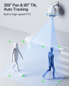 Foscam 4K/8MP Ngoài Trời An Ninh Máy Ảnh 5Ghz 2.4Ghz Wifi Màu Tầm Nhìn Ban Đêm 4X Zoom Quang Học AI Con Người/Xe Phát Hiện 2-Cách Âm Thanh - Product Image 3