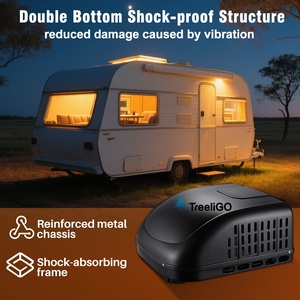 Climatiseur électrique tout-<span class=keywords><strong>en</strong></span>-un 115V 15000BTU pour toit, chauffage et refroidissement, pour cabine de camion longue distance, <span class=keywords><strong>camping</strong></span>-<span class=keywords><strong>car</strong></span>, fourgonnette - Product Image 2