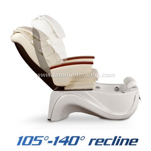 Sillón de Pedicura Multifuncional BonnieBeauty con Masaje, Tapizado en Cuero PU y Tubo de Chorro sin Tuberías - Product Image 4
