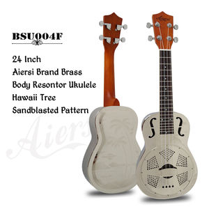<span class=keywords><strong>Ukelele</strong></span> Resonador <span class=keywords><strong>Aiersi</strong></span> de 24 Pulgadas, 4 Cuerdas, Acabado Brillante, Cuerpo de Latón Metálico, Instrumento Musical de Cuerda Hawaiano, Venta al Por Mayor Personalizada - Product Image 4