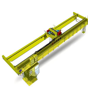 رافعة جسرية علوية مزدوجة العارضة بجودة عالية، بسعة 5-50 طن، وفقًا للمعايير الأوروبية، مناسبة للمستودعات والمستودعات الصناعية. - Product Image 1
