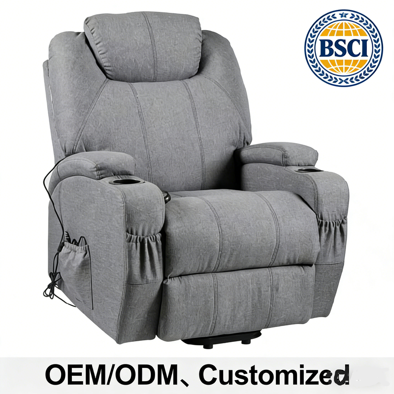 Modern Luxury Recliner Sofa 8 Point