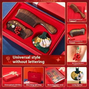 Regalo del Día de la madre, peine de sándalo, lacado en caja de regalo de cumpleaños para mamá, esposa, novia, maestra, abuela o Anciano - Product Image 6