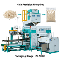 Ligne d'emballage entièrement automatique Ewinall QZB-600M 25-50kg avec convoyeur de levage et couture intégrés pour l'emballage de céréales alimentaires en sachets stand-up