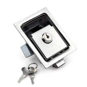 Cerradura de Panel de acero inoxidable 304 SOUTHCO con 2 llaves, pestillo eléctrico Industrial para armario, caja de herramientas de almacenamiento - Product Image 4