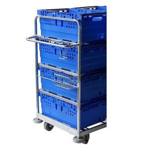 Hot Sell Warehouse Heavy Duty Strudy con mango extraíble Warehouse Tools Bin Cart - Product Image 4