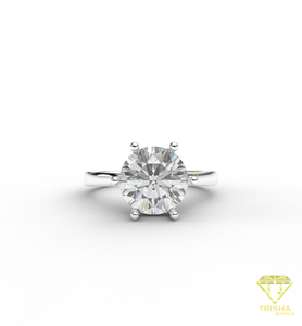 <b>Top</b> Selling Moissanite Engagement Ring for Bridal Jewelry Wedding Celebration and Gift Giving Available At Best Market Price - Product Image 6