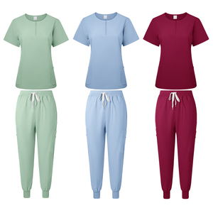 Uniforme de salón de belleza para spa elegante, transpirable, estampado <span class=keywords><strong>con</strong></span> logotipo personalizado, conjuntos de uniformes para hombre, conjunto de uniforme de Chef - Product Image 6