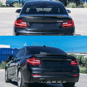 คาร์บอนไฟเบอร์กันชนหลังสปอยเลอร์ M4 PSM สำหรับ BMW 2 Series F22 F23 F87 2014 -2021สีดำเงา - Product Image 2