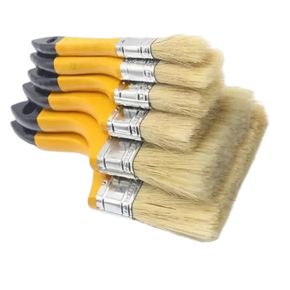 China Customization Wooden Handle With Metallic Ferrule Blended Bristle Paint Brushes