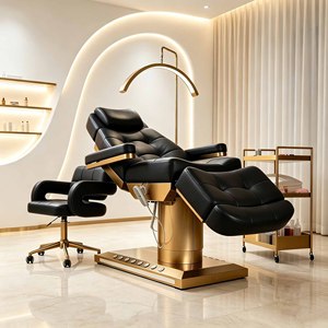 RJ Modern 3/4 Motors Massage Tables & Beds Leather Electric Beauty Bed Luxury Facial Bed Eyelashes Lash Extension Bed for Clinic - Product Image 5