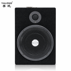 Système audio de <span class=keywords><strong>voiture</strong></span> avec <span class=keywords><strong>caisson</strong></span> de basses Bluetooth fin personnalisé de 8/10 pouces, enceinte en bois, solution OEM ODM, fabricant d'usine - Product Image 1