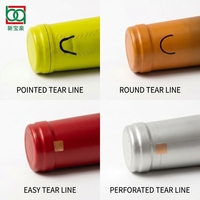 Capsules thermorétractables en PVC personnalisées (couleur et taille) pour bouteilles de vin et emballages d'assaisonnements – Vente en gros