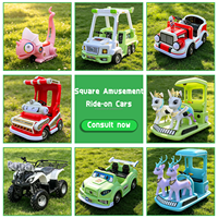 Voiture tamponneuse électrique tout-terrain à six roues Babos pour parc d'attractions, vente directe usine Woqi, manèges pour enfants à batterie attrayants