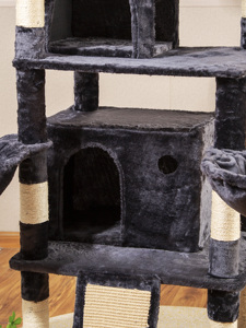 Top Quality House Scratcher Tower Flower Wall Scratch Cando Bed Scratching Post Designer Faux Fur Pet <strong>Cat</strong> <strong>Tree</strong> for Large <strong>Cats</strong> - Product Image 3