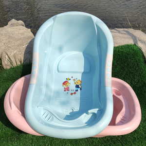 Large Plastic Baby <b>Bath</b> Tub Infant Bathtub With <b>Support</b> 0-12 Months Mixed Color - Product Image 4
