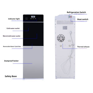ตู้กดน้ำร้อนและเย็นแบบตั้งได้สำหรับบ้านสำนักงานที่บ้านตู้ทำจากพลาสติก ABS ไฟฟ้า550วัตต์หลากสี - Product Image 3