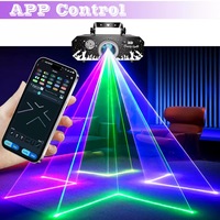 Luces Láser RGB 3D con Animación, Novedad 2026, Luces de Discoteca con Control Remoto y Aplicación para DJ, Fiestas, KTV, Bares, Iluminación de Escenarios