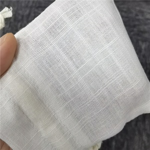Thin Organic Cotton Drawstring Pouch Personalized Soft Muslin Bag Double <b>String</b> Garment Dust Cover Logo Included - Product Image 2
