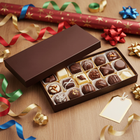 Boîte cadeau en carton rigide recyclable pour chocolat de Dubaï, Saint-Valentin, avec logo personnalisé, doublure en éponge de qualité alimentaire, emballage UV pour collations