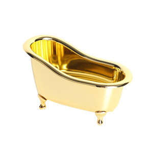 Boîte de rangement cosmétique créative en forme de mini baignoire, boîte de rangement en plastique pour pinceaux de maquillage, mini boîte de rangement de bureau, vente en gros d'usine - Product Image 4