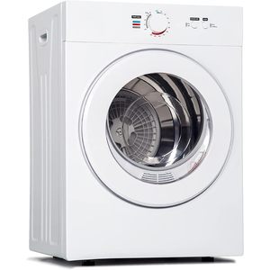 Sèche-linge compact Euhomy 1,8 pi³ portable avec revêtement en acier inoxydable blanc - Product Image 1