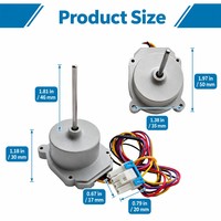 Moteur de ventilateur d'évaporateur de réfrigérateur EAU65058313, pièce de rechange, 12V DC, 4 fils avec pale de ventilateur pour réfrigérateurs à portes françaises