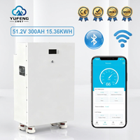 Batterie solaire Lifepo4 haute densité 51,2V314Ah 16kWh, batterie lithium étanche pour système d'énergie solaire, stockage d'énergie domestique, EU DDP
