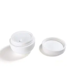 Recycled 2 oz 4 oz 8 oz PET plastic cosmetics packaging containers custom white luxury eye cream body lotion jar