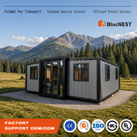 BlocNEST Maison conteneur extensible familiale, bungalow modulaire préfabriqué pour le camping et la vie en famille