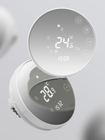 Termostato Inteligente WiFi, Controlador de Temperatura Central, Programable Semanalmente, Calefacción y Refrigeración, Uso Doméstico, Fácil Instalación