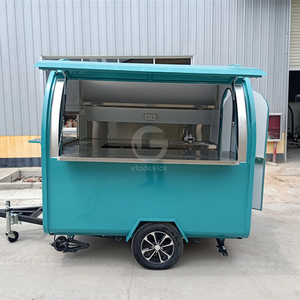 Kiosque de chariot de voyage en plein air, remorque de vente alimentaire de <span class=keywords><strong>mini</strong></span>-magasin de bar - Product Image 2
